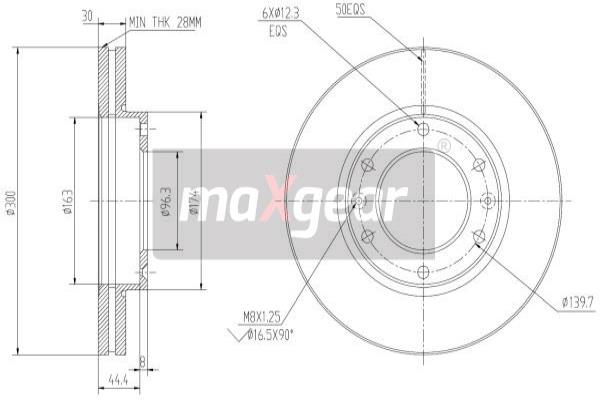 Disc frana 19-2231 MAXGEAR