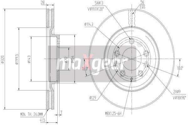 Disc frana 19-2247 MAXGEAR