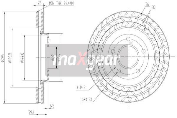 Disc frana 19-2273 MAXGEAR