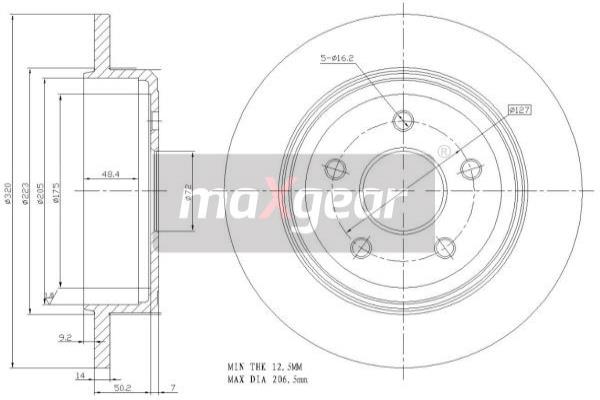 Disc frana 19-2279 MAXGEAR