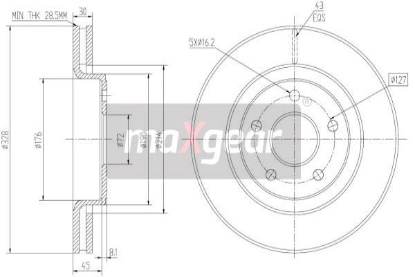 Disc frana 19-2323 MAXGEAR