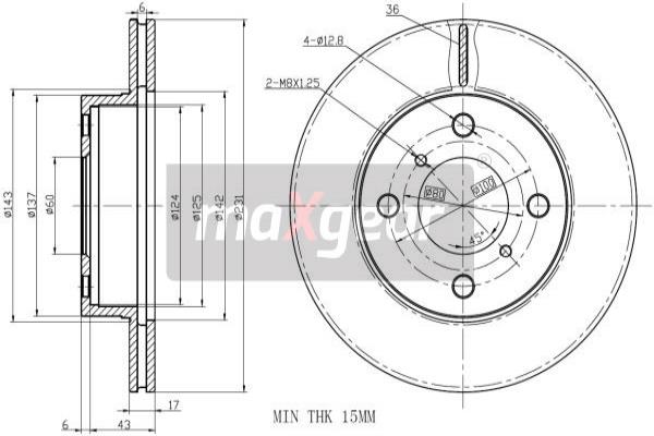 Disc frana 19-2327 MAXGEAR