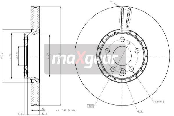 Disc frana 19-2336 MAXGEAR