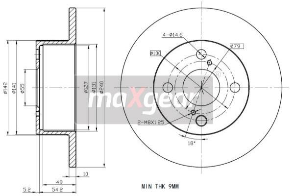 Disc frana 19-2344 MAXGEAR