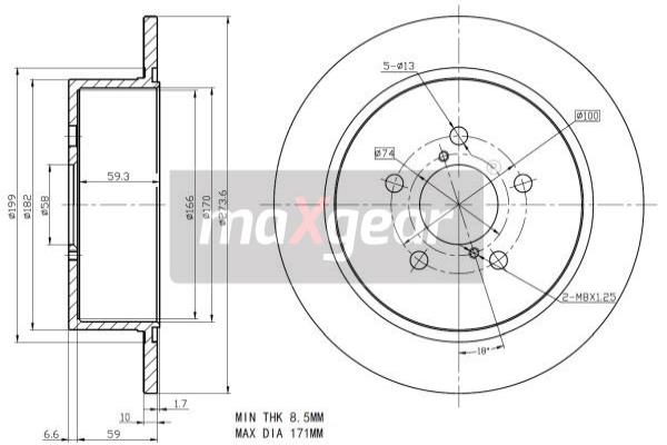 Disc frana 19-2356 MAXGEAR