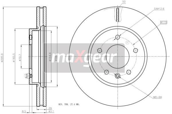 Disc frana 19-2369 MAXGEAR