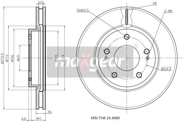 Disc frana 19-2388 MAXGEAR