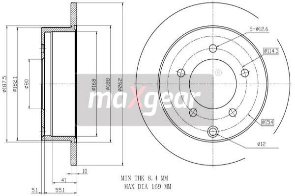 Disc frana 19-2389 MAXGEAR