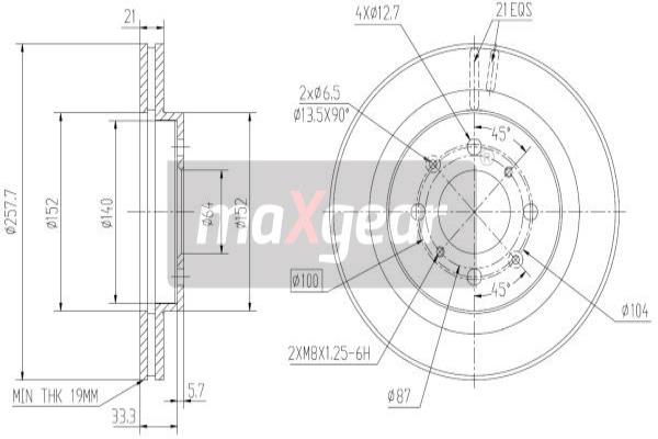 Disc frana 19-2400 MAXGEAR