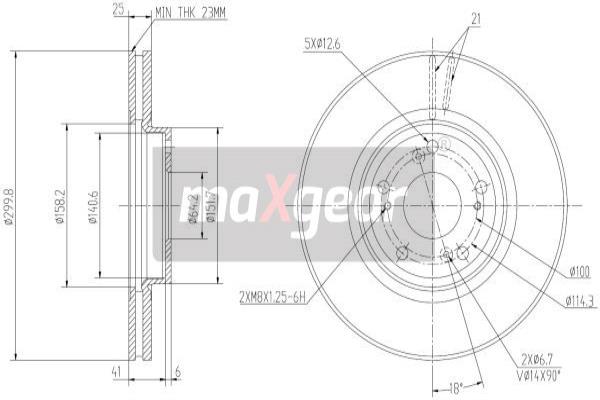 Disc frana 19-2401 MAXGEAR