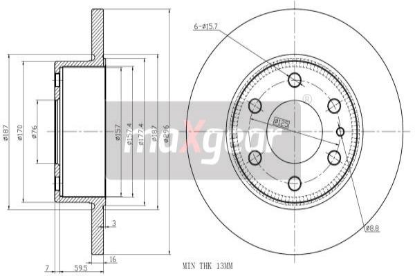 Disc frana 19-2404 MAXGEAR