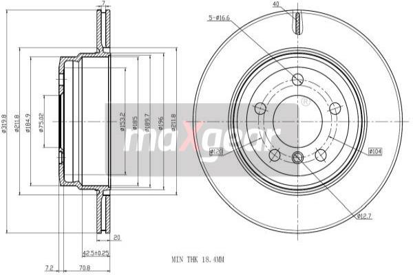 Disc frana 19-2411 MAXGEAR