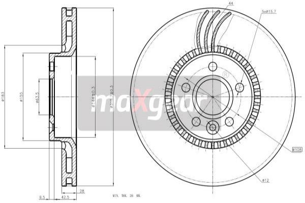 Disc frana 19-2429 MAXGEAR