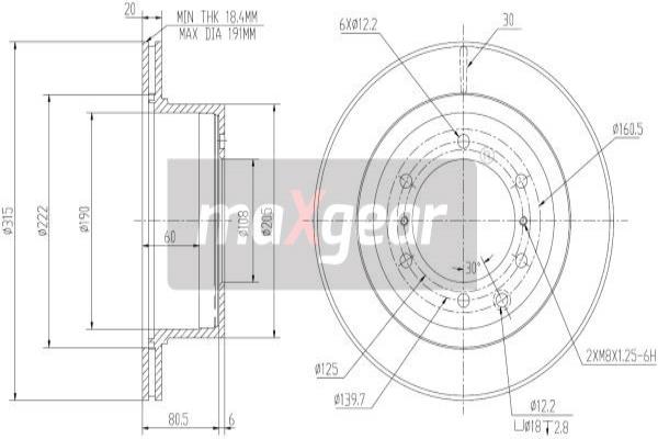 Disc frana 19-2438 MAXGEAR