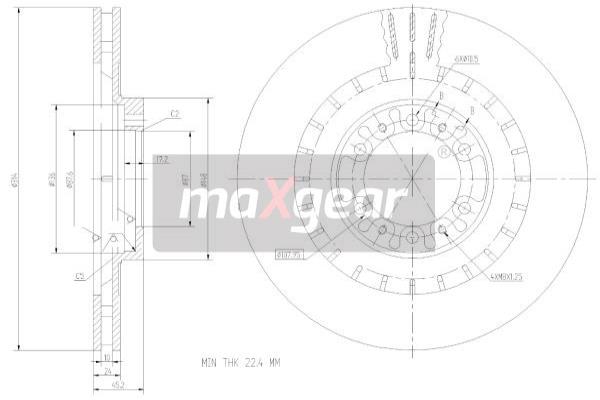 Disc frana 19-2446 MAXGEAR