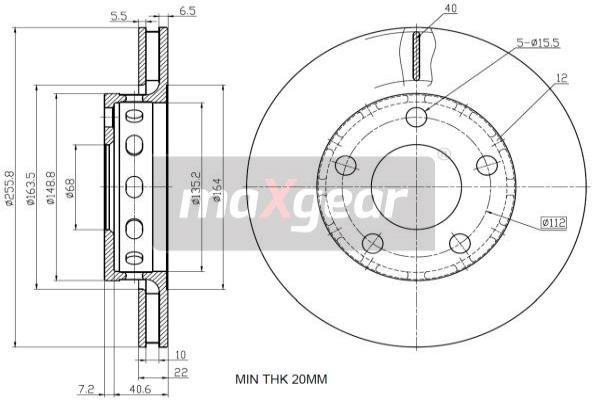 Disc frana 19-2450 MAXGEAR