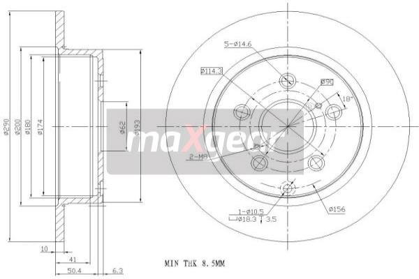 Disc frana 19-2453 MAXGEAR