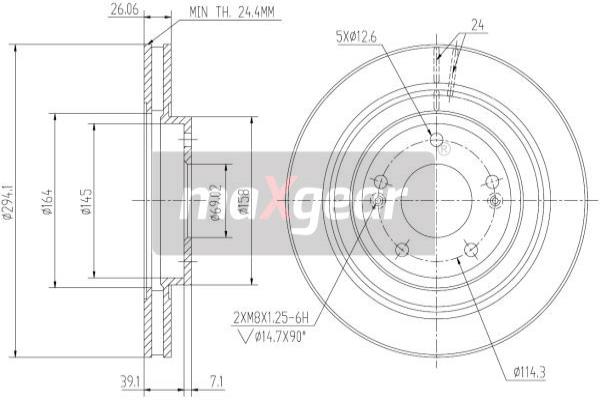 Disc frana 19-2458 MAXGEAR