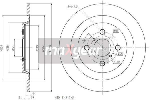 Disc frana 19-2477 MAXGEAR