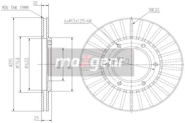 Disc frana 19-2608 MAXGEAR