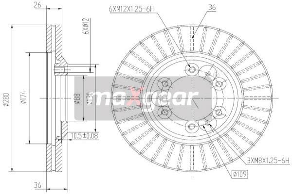 Disc frana 19-2649 MAXGEAR