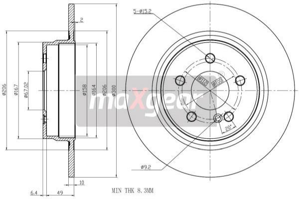 Disc frana 19-2680 MAXGEAR