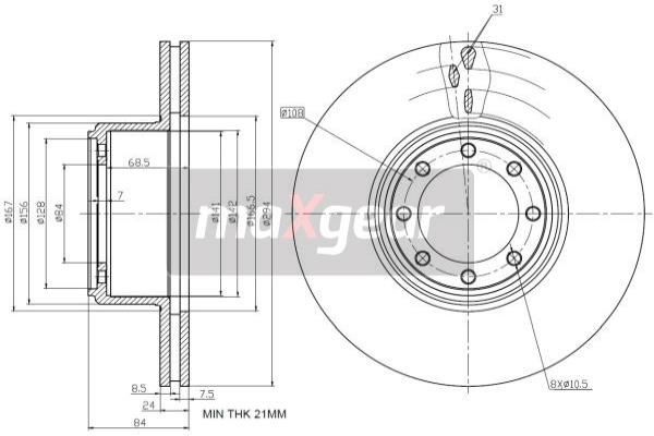 Disc frana 19-2781 MAXGEAR