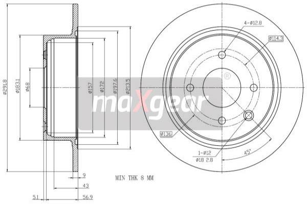 Disc frana 19-2792 MAXGEAR