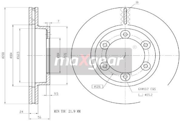 Disc frana 19-2818 MAXGEAR