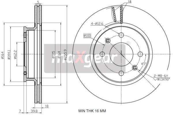 Disc frana 19-3191 MAXGEAR