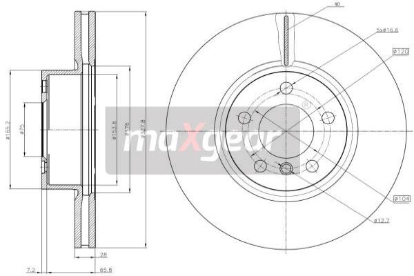 Disc frana 19-3207 MAXGEAR