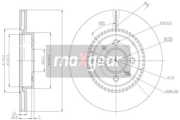 Disc frana 19-3211 MAXGEAR