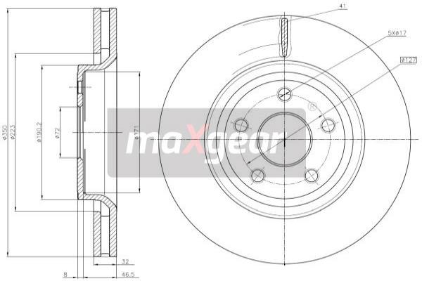 Disc frana 19-3224 MAXGEAR