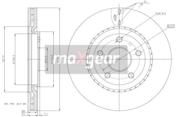 Disc frana 19-3226 MAXGEAR