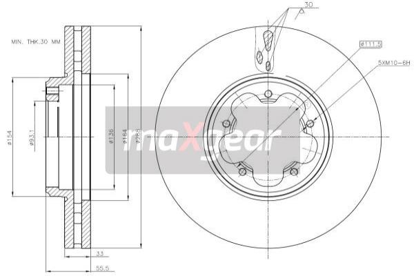 Disc frana 19-3231 MAXGEAR