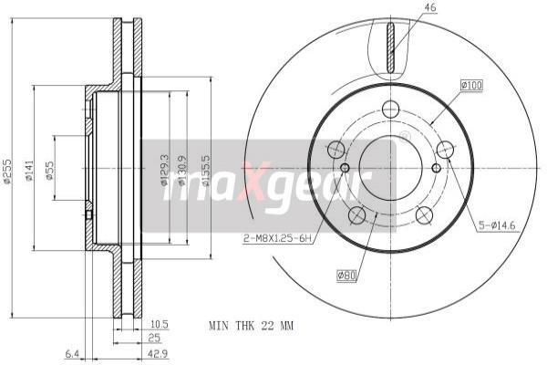 Disc frana 19-3340 MAXGEAR