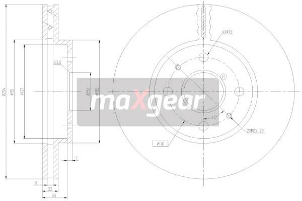 Disc frana 19-3347 MAXGEAR