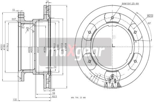 Disc frana 19-3356 MAXGEAR