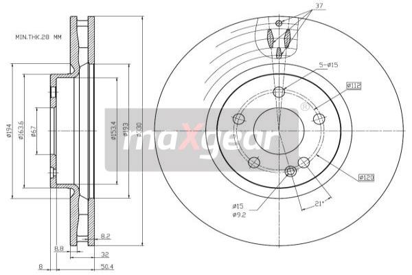 Disc frana 19-3359 MAXGEAR