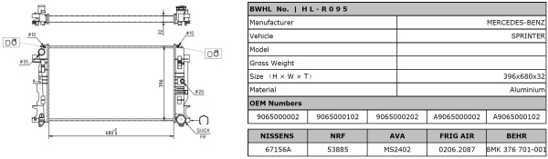 Radiator, racire motor AC280232 MAXGEAR