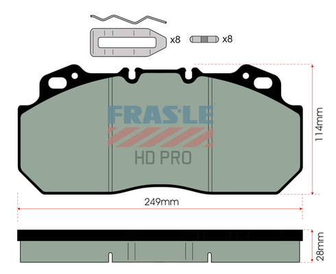 Set placute frana,frana disc PD/112-K007-HD FRAS-LE