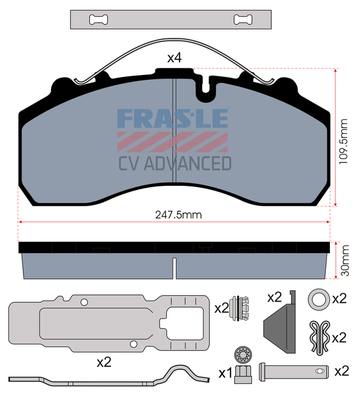 Set placute frana,frana disc PD/116-K021-CV FRAS-LE