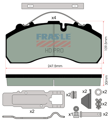 Set placute frana,frana disc PD/116-K021-HD FRAS-LE