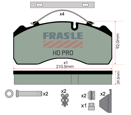 Set placute frana,frana disc PD/120-K020-HD FRAS-LE