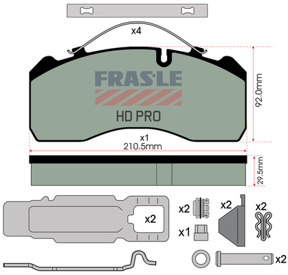 Set placute frana,frana disc PD/120-K023-HD FRAS-LE