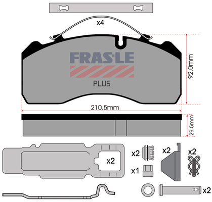 Set placute frana,frana disc PD/120-K023-PLUS FRAS-LE