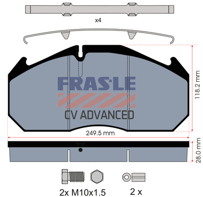 Set placute frana,frana disc PD/125-K012-CV FRAS-LE