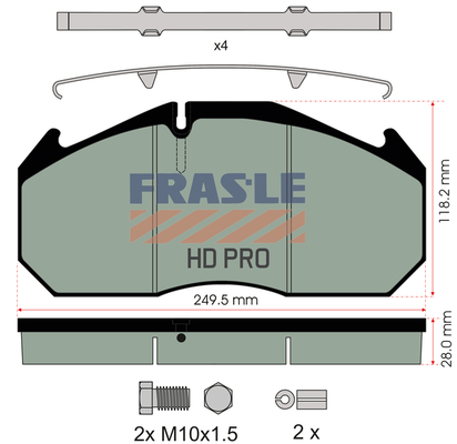 Set placute frana,frana disc PD/125-K012-HD FRAS-LE