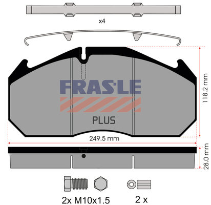 Set placute frana,frana disc PD/125-K012-PLUS FRAS-LE