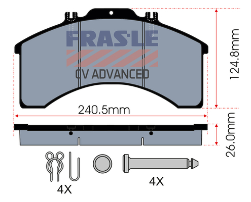 Set placute frana,frana disc PD/128-K005-CV FRAS-LE